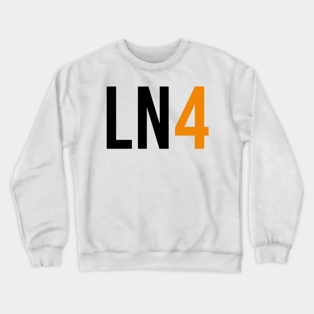 Lando Norris 4 - Driver Initials and Number Crewneck Sweatshirt by GreazyL